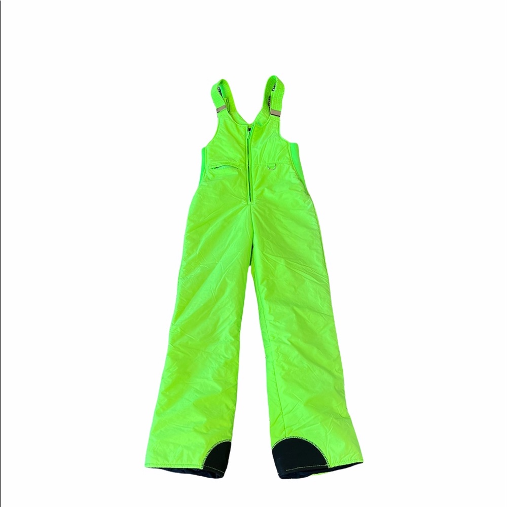 Vintage 80s Neon Green Raewicks Ski Bib